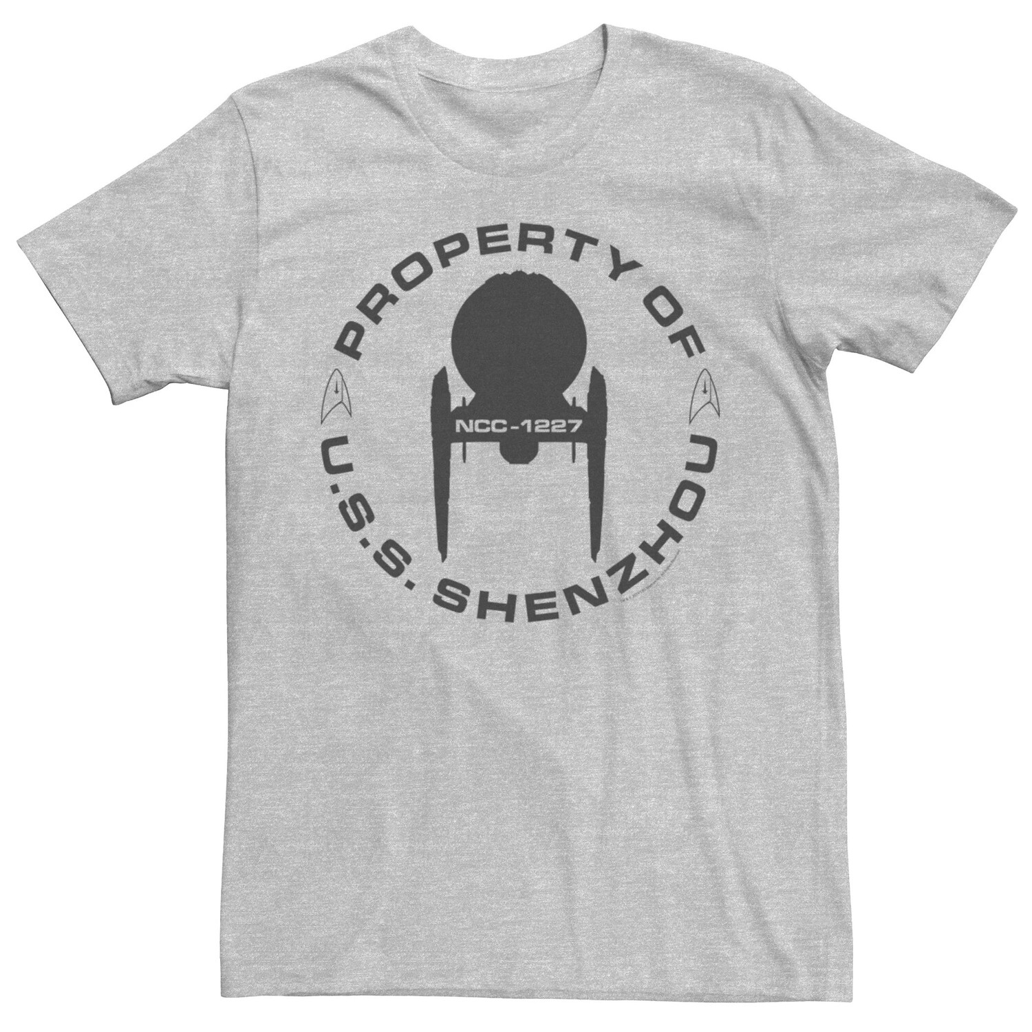 

Мужская вещь Star Trek Discovery Property of U.S.S. Футболка с рисунком Шэньчжоу Licensed Character