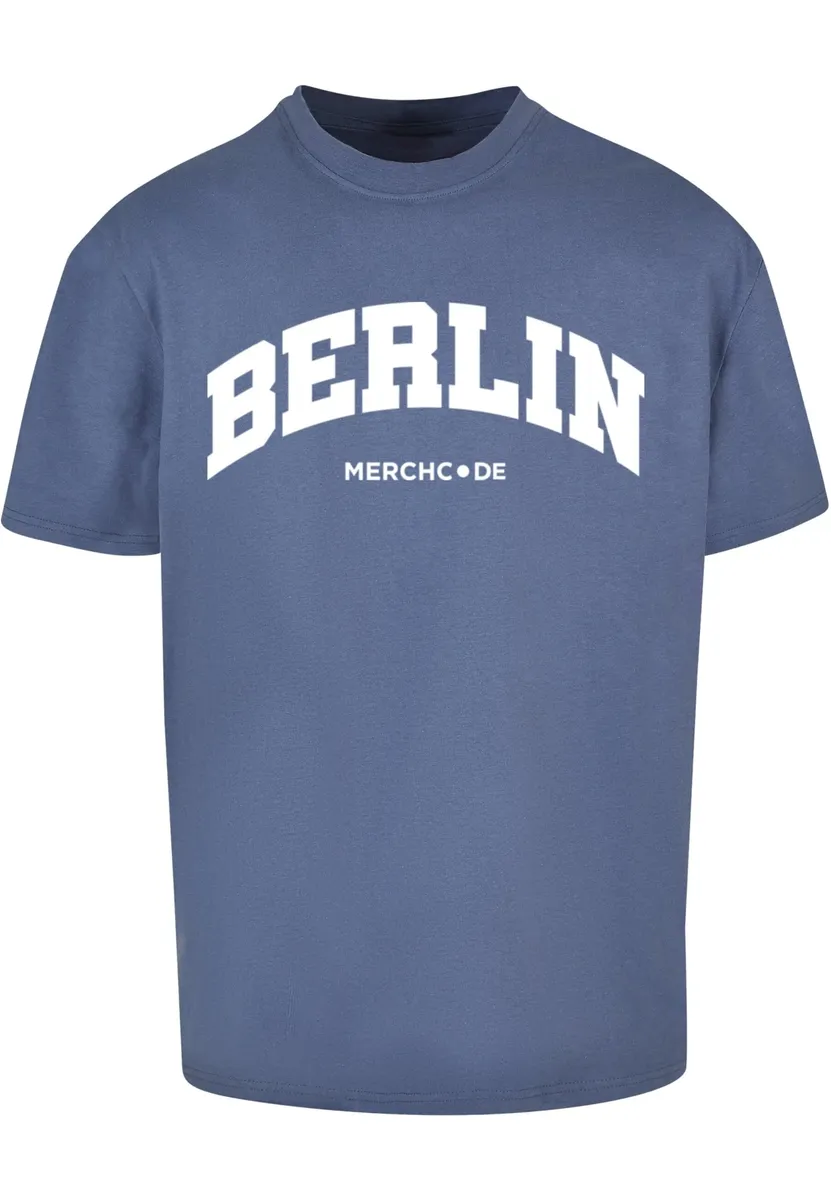 

Футболка Merchcode " Merchcode Men's Berlin Wording - Heavy Oversize Tee", синий