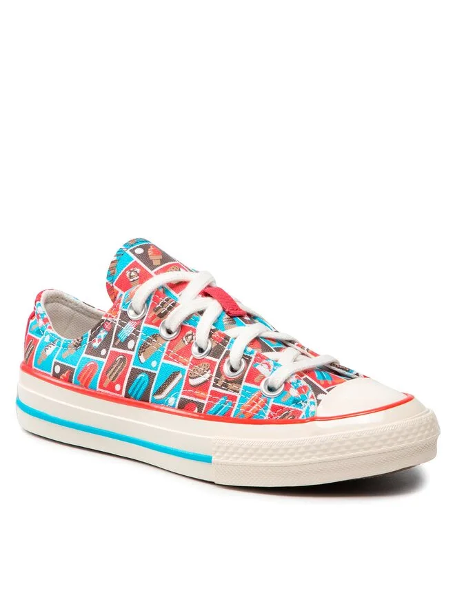 Converse Кроссовки Chuck 70 Ox A00519C из парусины, разноцветные — фото 2