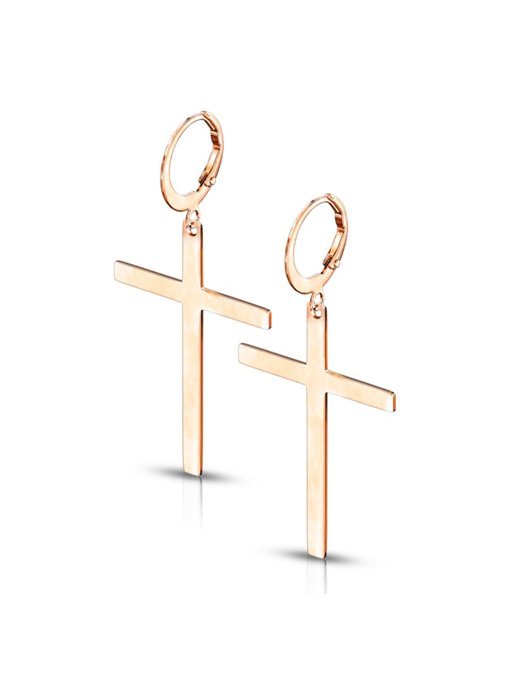 

Bungsa Серьги-гвоздики из розового золота