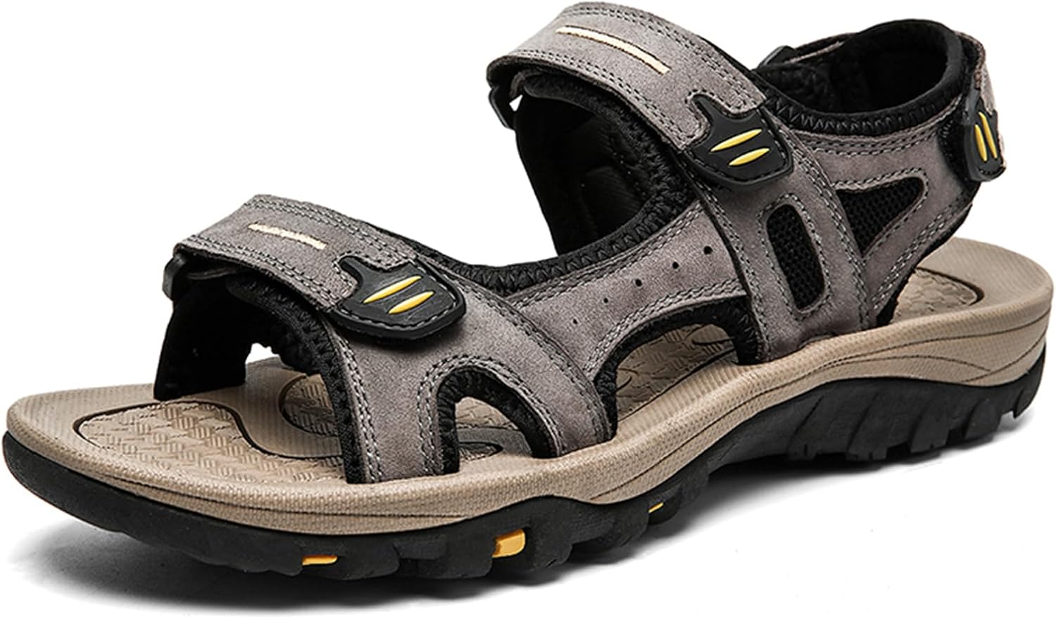 

Мужские сандалии CHUUMEE для походов, пляжа и спорта, с поддержкой свода стопы, летние сандалии, серый