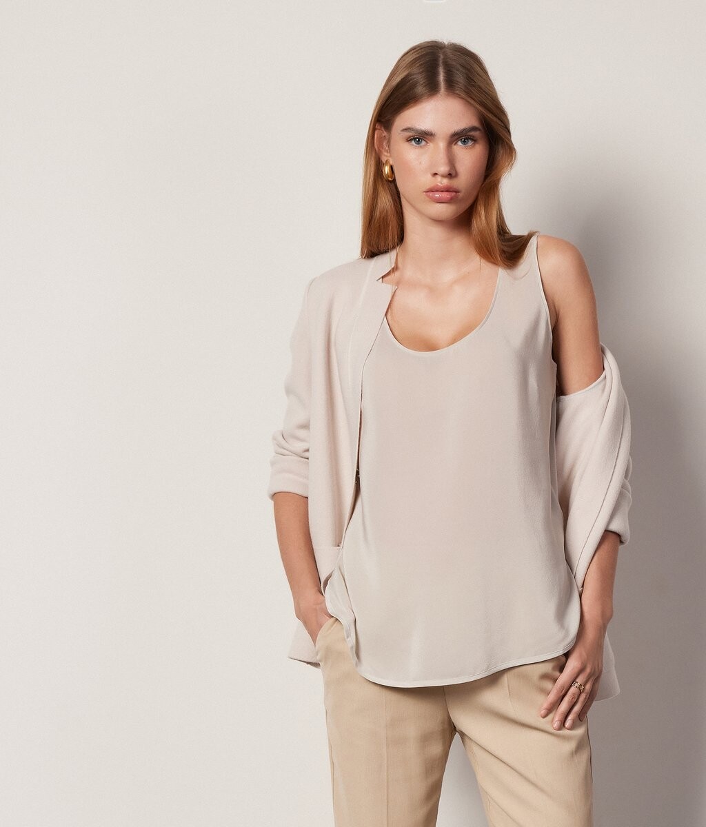 

Топ WIDE-NECK Falconeri, цвет Tan