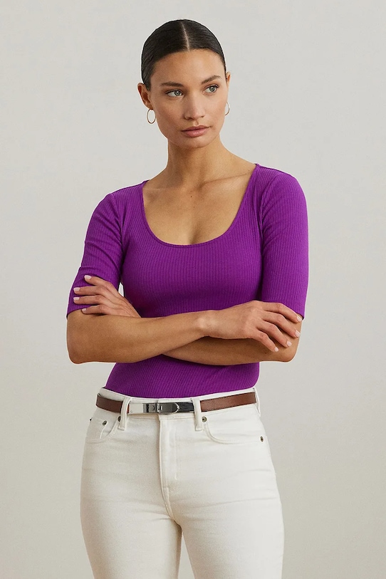 

Футболка Lauren Ralph Lauren, фиолетовый