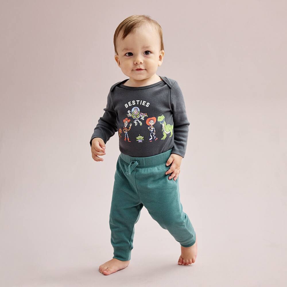 Брюки в рубчик Baby Jumping Beans Core, цвет Gray Mist Heather — фото 2