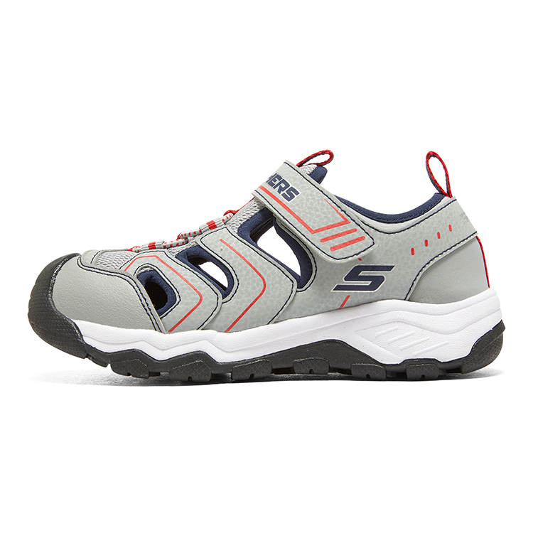 

Skechers Детские сандалии из износостойкой дышащей ткани серо-синего цвета для подростков