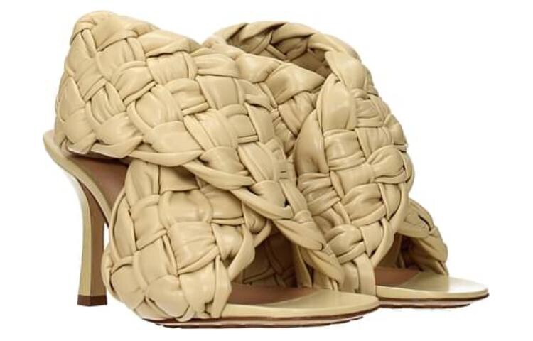 Босоножки женские Bottega Veneta, бежевый — фото 3