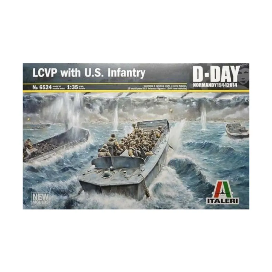 

LCVP с США. Пехота, D-Day - Normandy 1944/2014 (1:35) (Italeri)