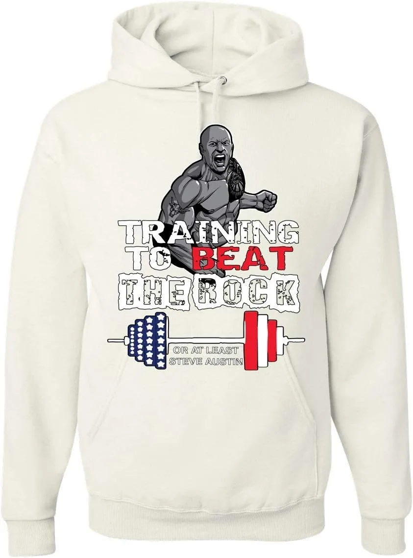 

Толстовка с капюшоном Adult Hoodie Training to Beat The Rock Memetic