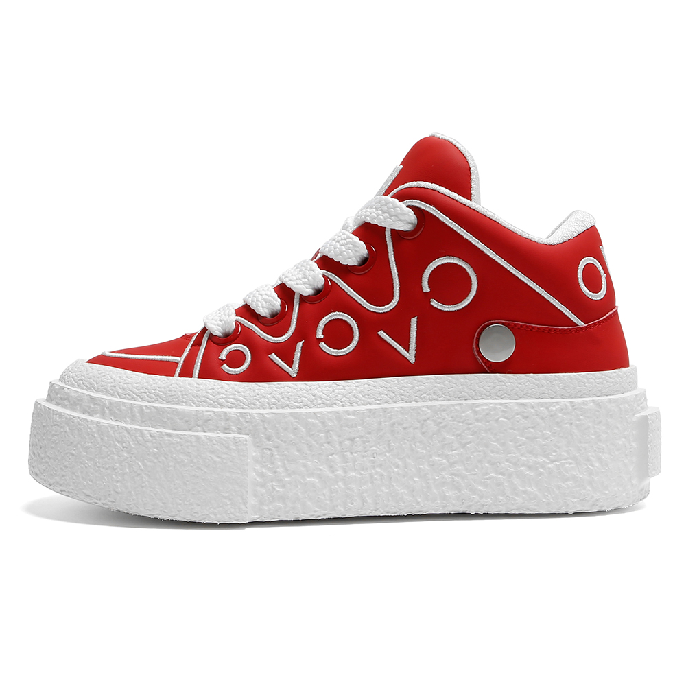 

Kemaron Износостойкие легкие высокие кроссовки с увеличенным покрытием унисекс красные, цвет Red