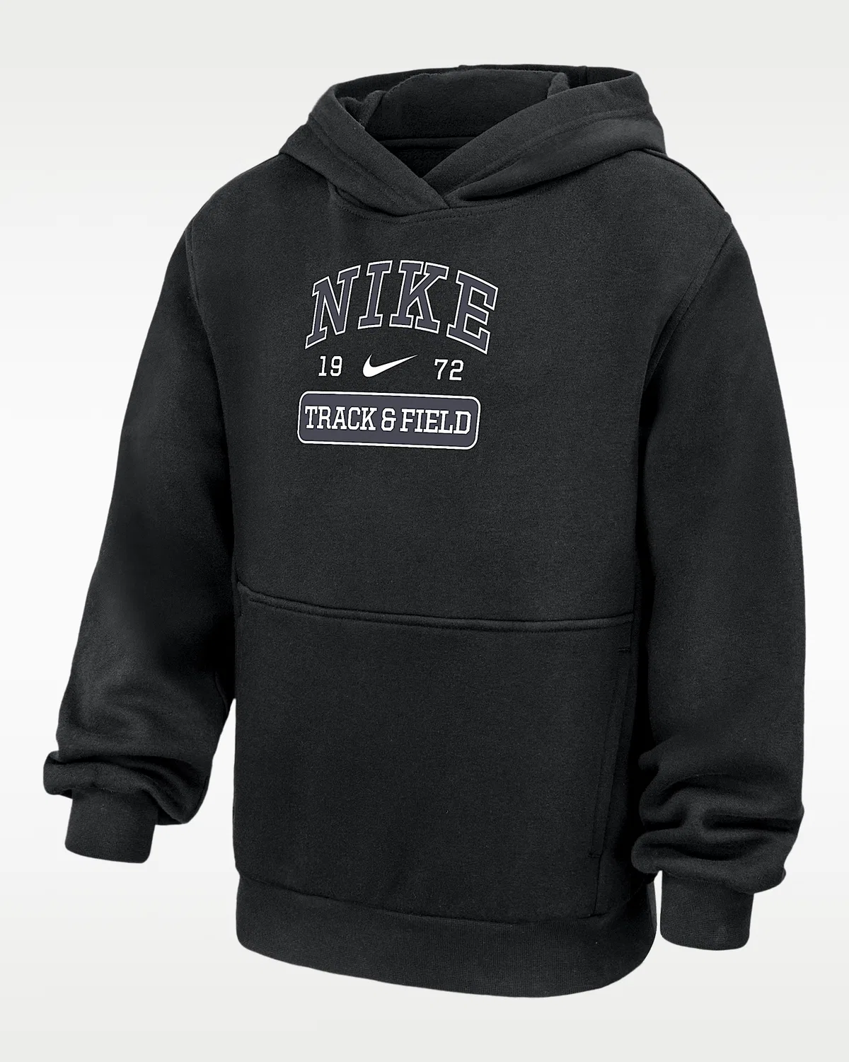 Детская толстовка с капюшоном Nike Club Fleece для легкой атлетики, Black