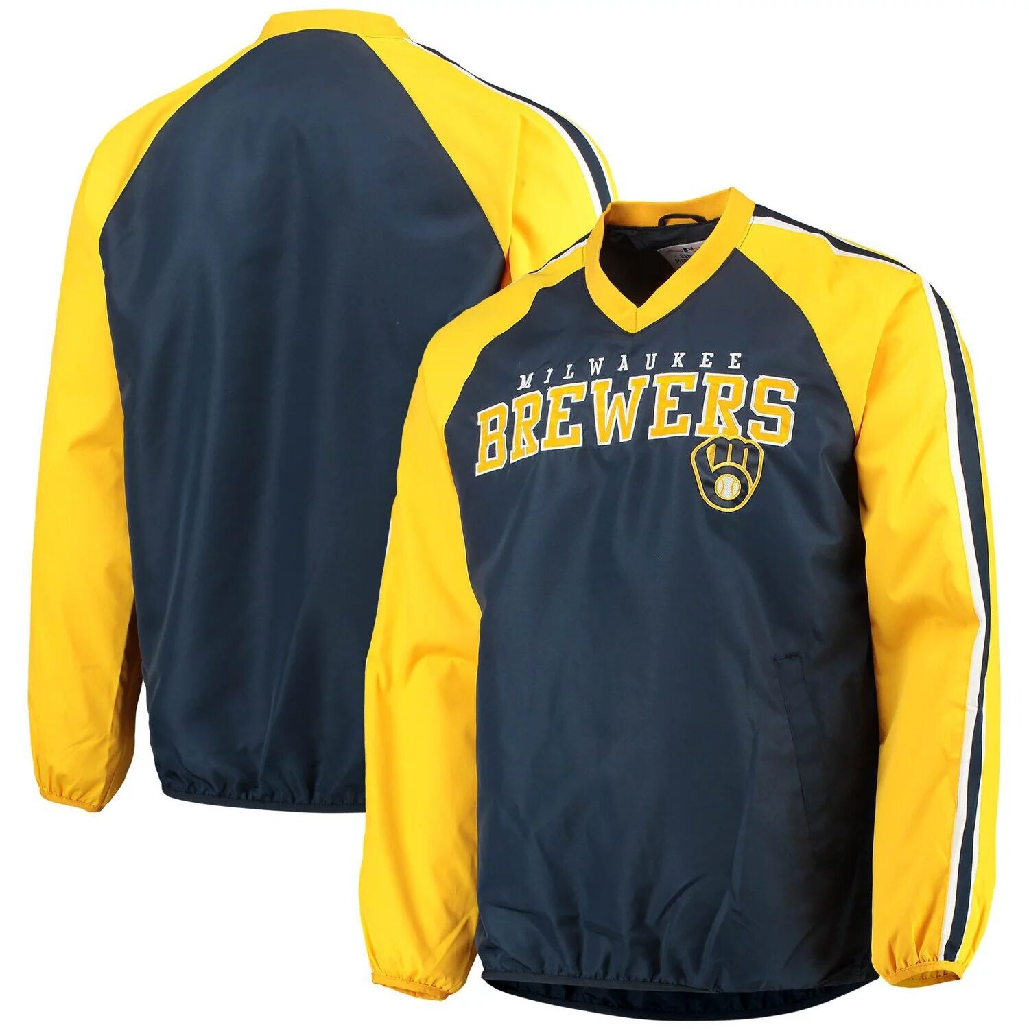 

Мужская спортивная куртка Carl Banks темно-синего/золотого цвета Milwaukee Brewers Kickoff с v-образным вырезом и регланом G-III, Синий, Мужская спортивная куртка Carl Banks темно-синего/золотого цвета Milwaukee Brewers Kickoff с v-образным вырезом и регл