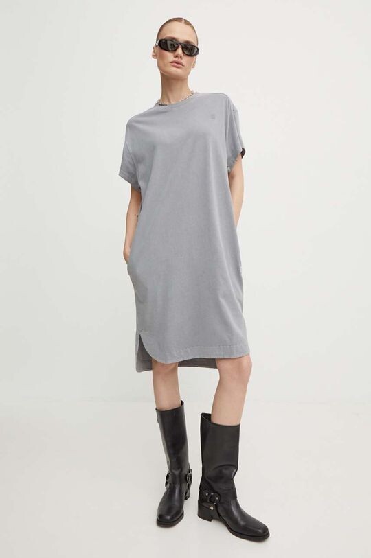 

Хлопковое платье G-Star Raw, серый