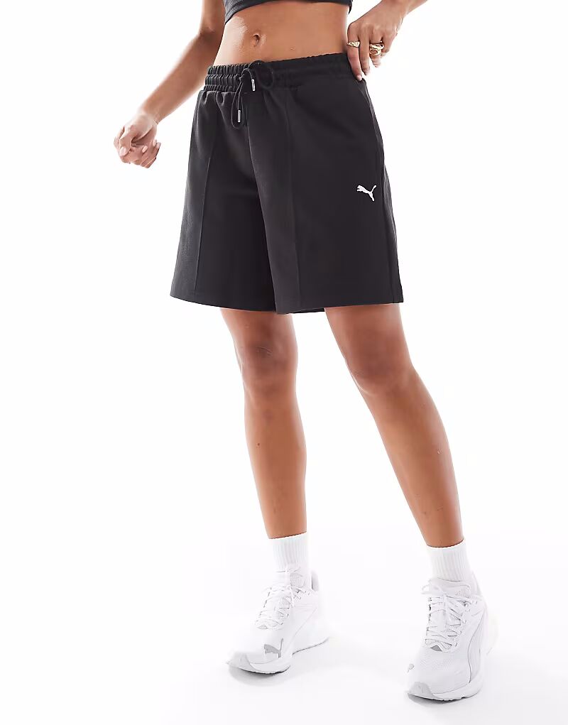 

Puma Wardrobe ess свободные длинные шорты 8 дюймов в цвете puma black