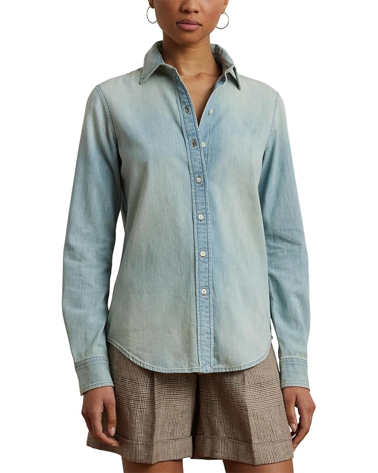 

Рубашка Lauren Ralph Lauren Classic Fit Denim Shirt, цвет Stella Wash