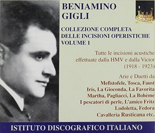 

CD диск Gigli, Beniamino: Complete HMV & Vctor Recordings I: 1918-1923