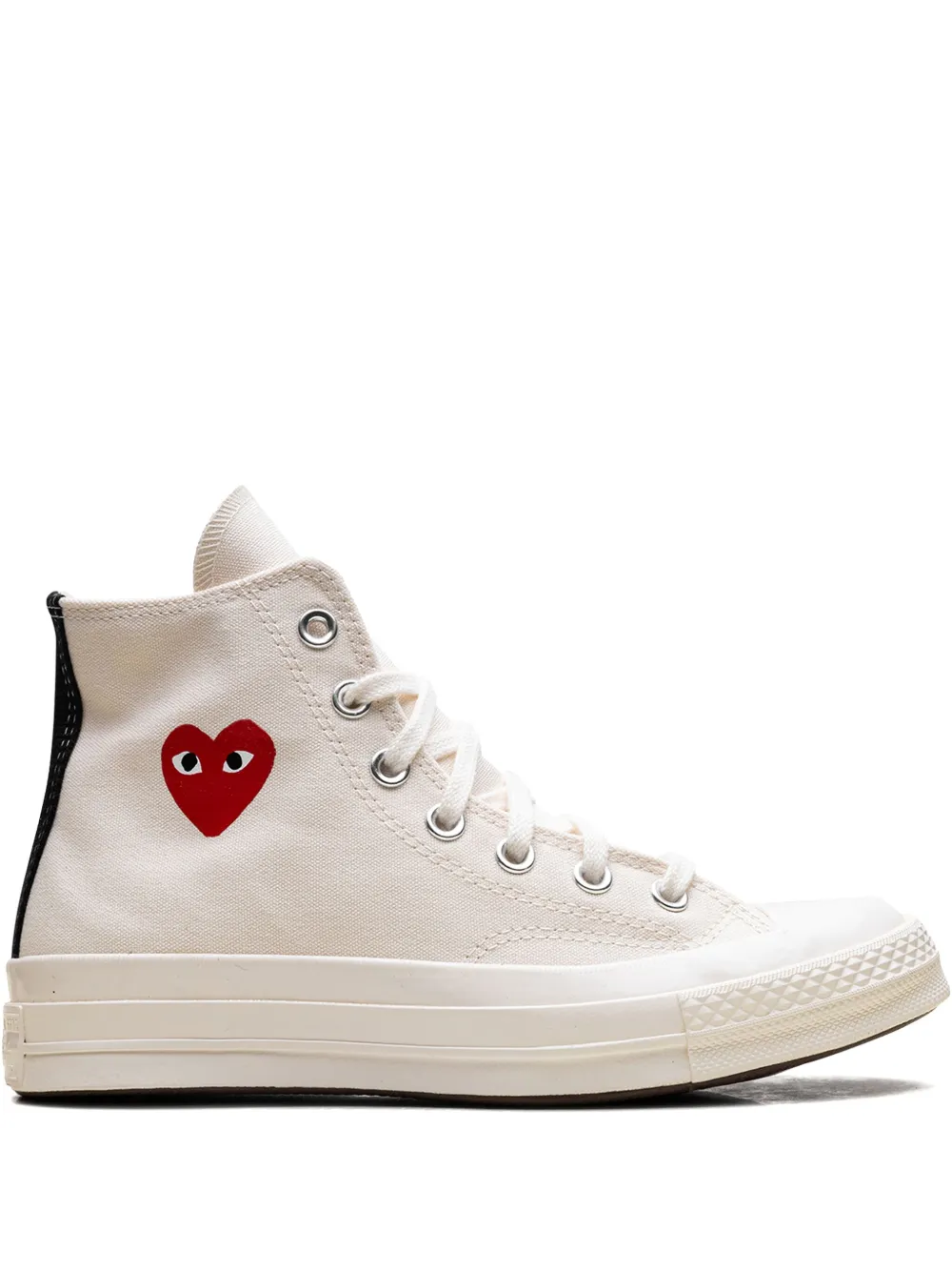 

Кеды PLAY Chuck 70 Cream из коллаборации с Comme des Garçons Comme Des Garçons Play x Converse, нейтральный