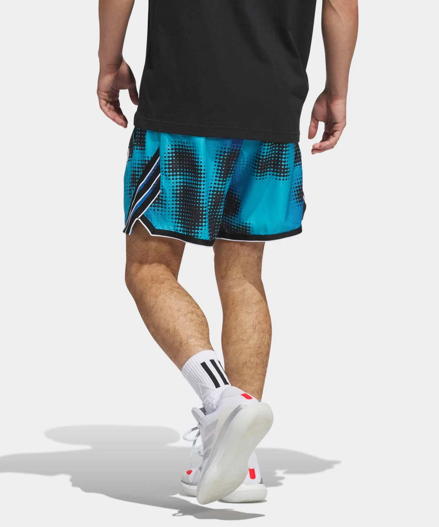 Мужские спортивные шорты adidas Crazy Light с принтом тёмно-синие — фото 2