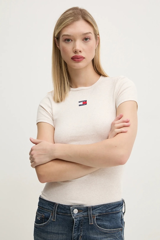 

Футболка Tommy Jeans, бежевый