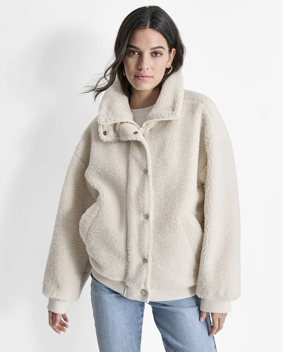 

Женская куртка-бомбер с ребристыми манжетами и низом Dkny Jeans, кремовый, Бежевый, Женская куртка-бомбер с ребристыми манжетами и низом Dkny Jeans, кремовый