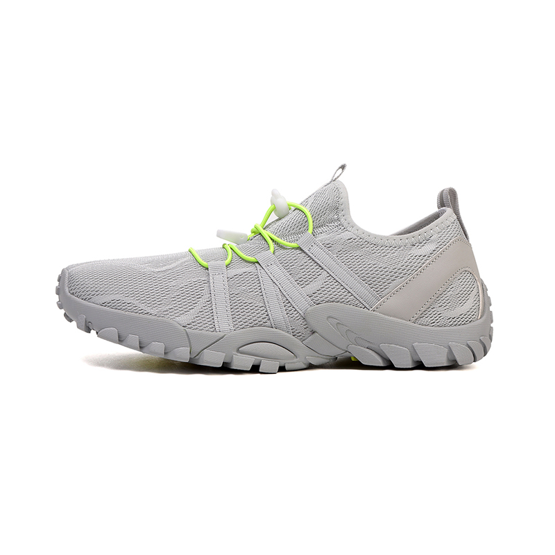 

KYMOOU Антискользящие дышащие быстросохнущие треккинговые ботинки для речных походов унисекс светло-серые, цвет Light Gray