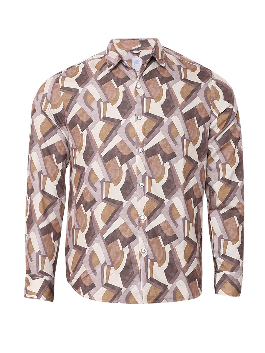 

Рубашка на пуговицах классического кроя Campus Sutra Winston, Mottled Brown