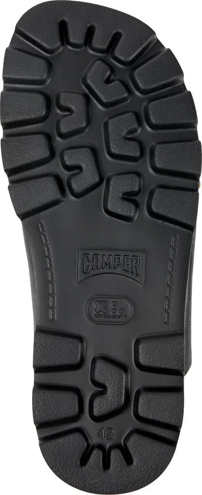 Мужские сандалии Camper Brutus K100775 с X-образным ремешком, Black 014 — фото 3