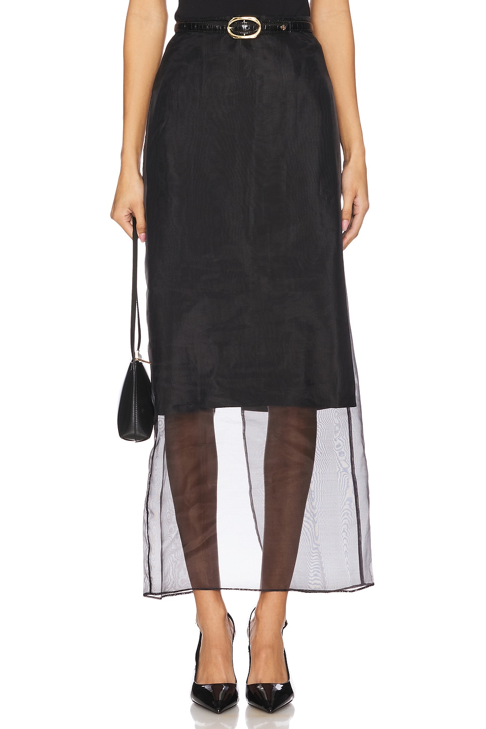 

Annebet юбка из органзы Rag & Bone, black