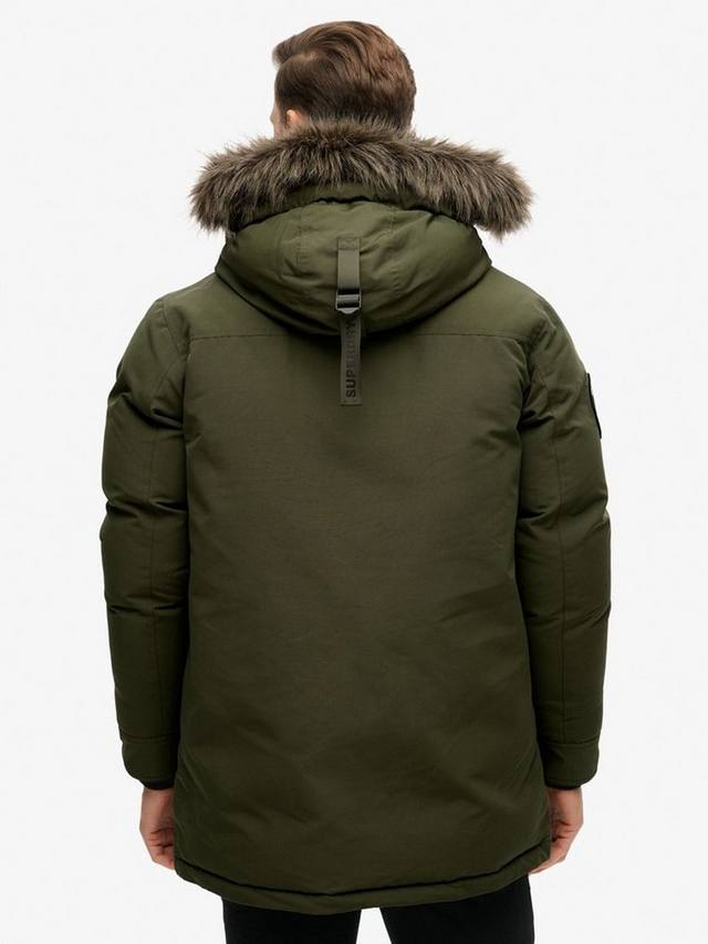 Эверест парка с искусственным мехом Superdry, Army Khaki Green — фото 2