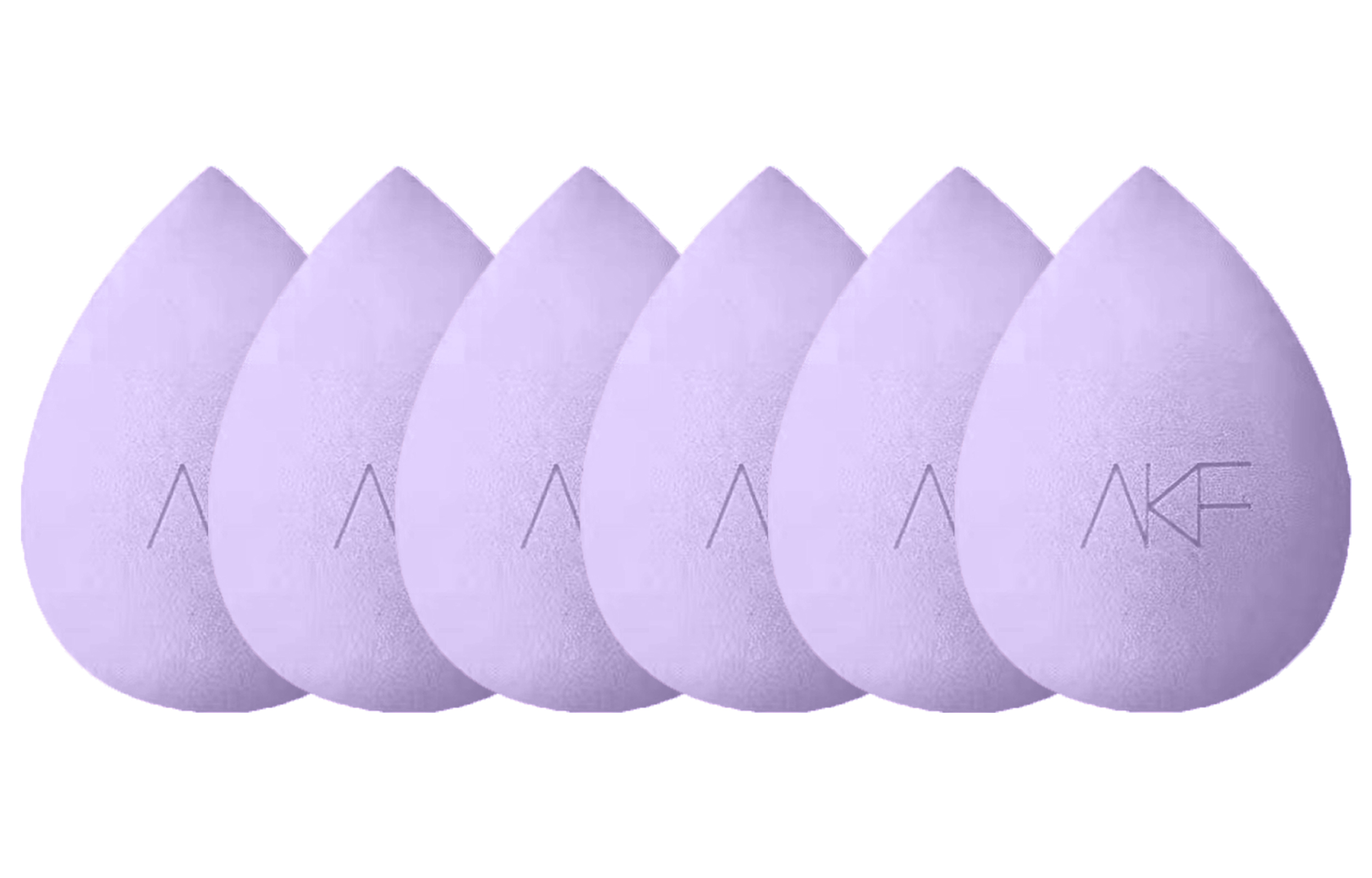 

AKF Фиолетовая спонж для макияжа легко наносится и не дает эффекта маски упаковка 6 шт