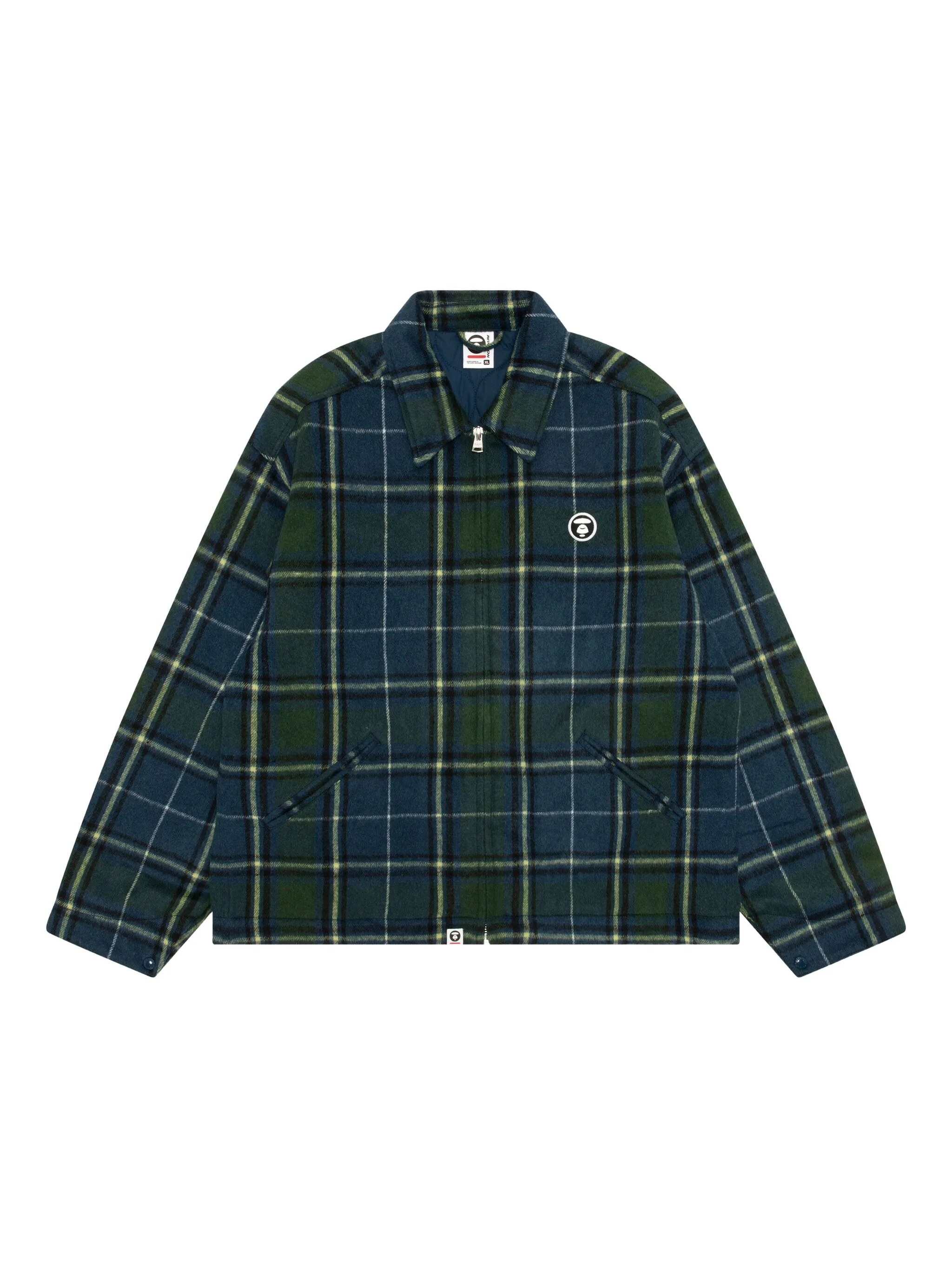 

Жакет с аппликацией в клетку Aape By A Bathing Ape, синий