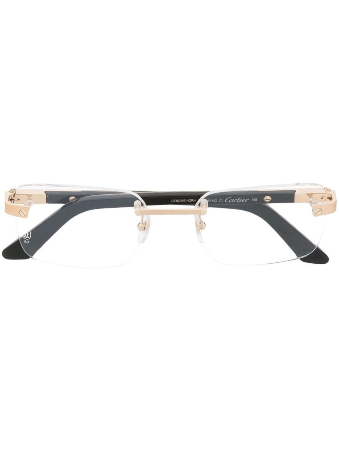 

Cartier Eyewear очки CT0411O в безободковой оправе, золотистый