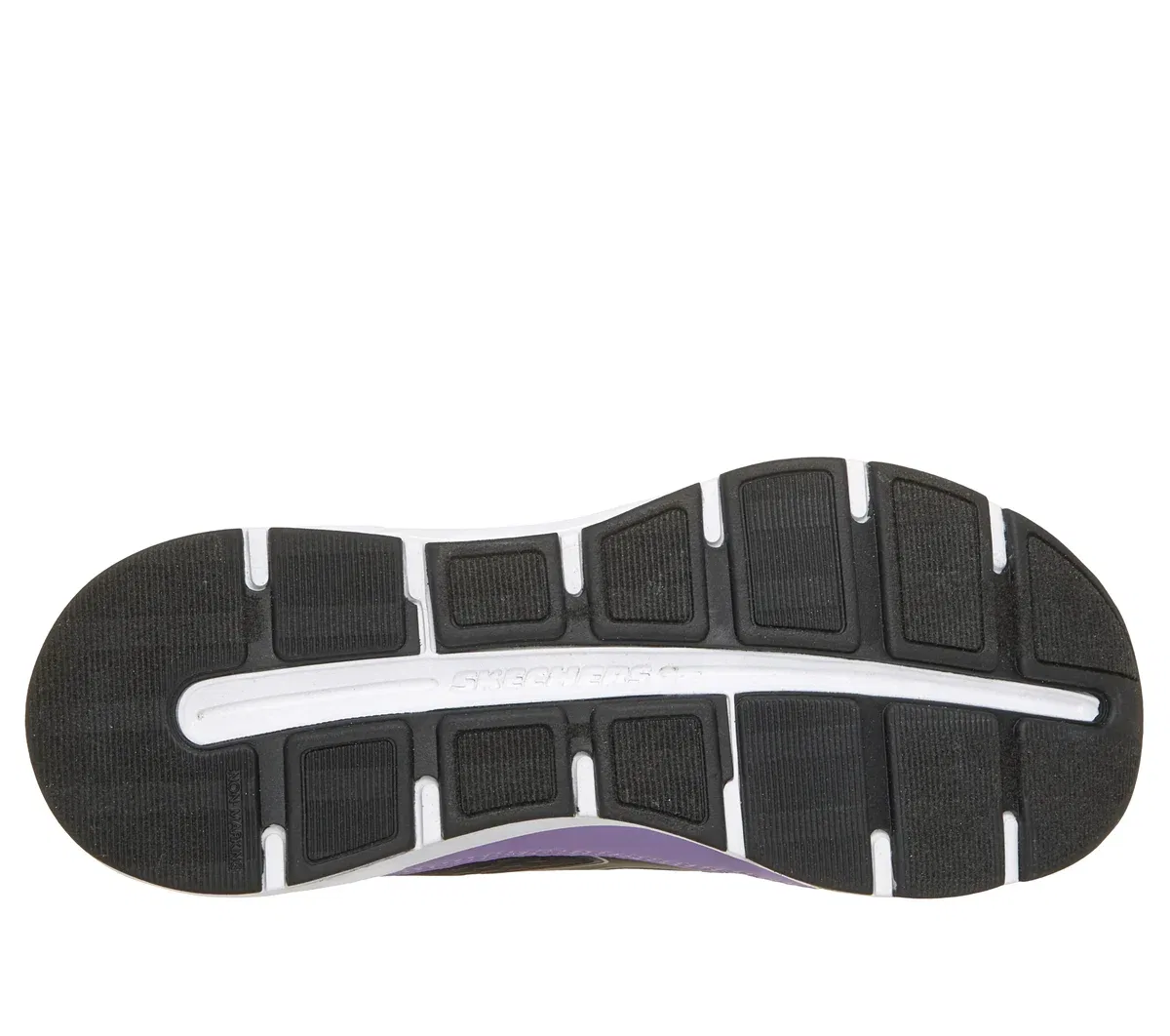 Детские слипоны Glide-Step - Vista Lane Skechers, черный/фиолетовый — фото 3
