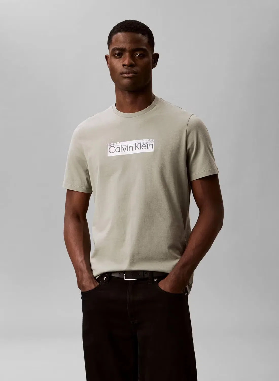 Футболка с принтом логотипа Graphic Calvin Klein, тень