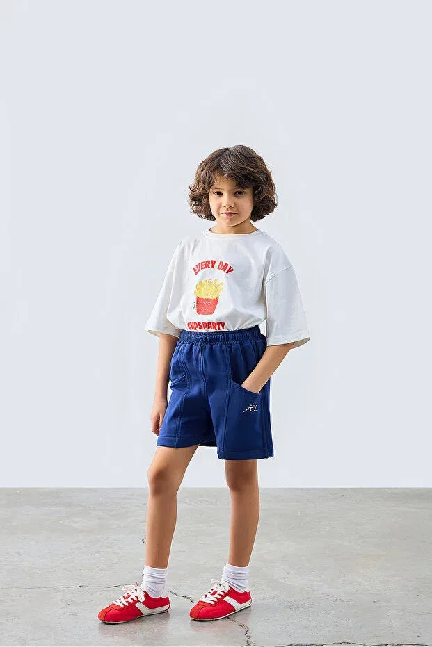 Детские шорты для девочек хлопковые Marvy, Navy Blue