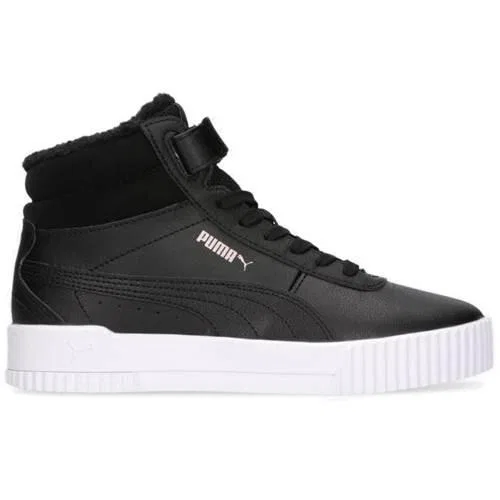 Детские универсальные кроссовки Carina Mid Fur Puma, Schwarz