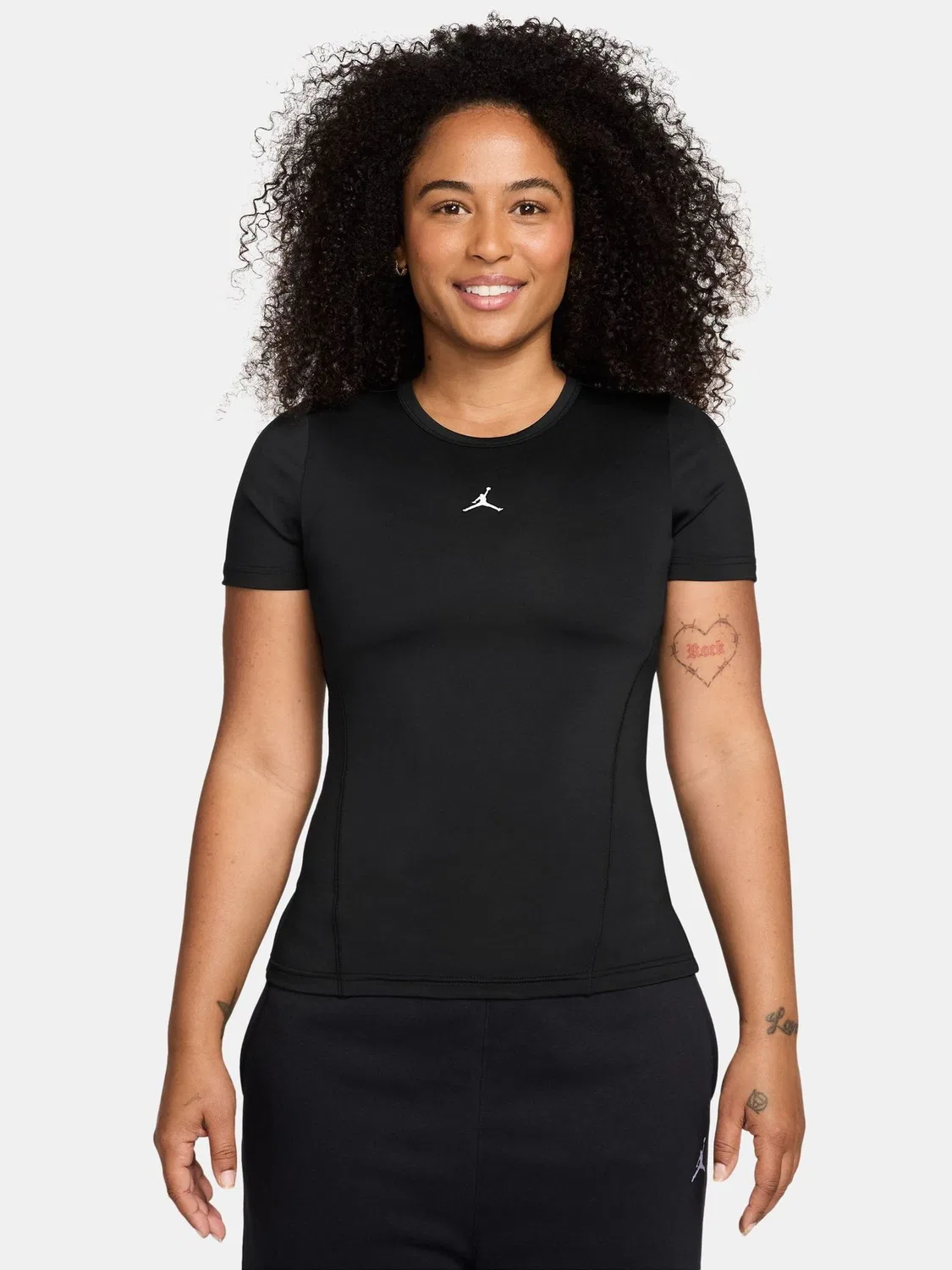 Футболка женская с коротким рукавом Jordan Black Sport Essentials Dri-Fit, черный