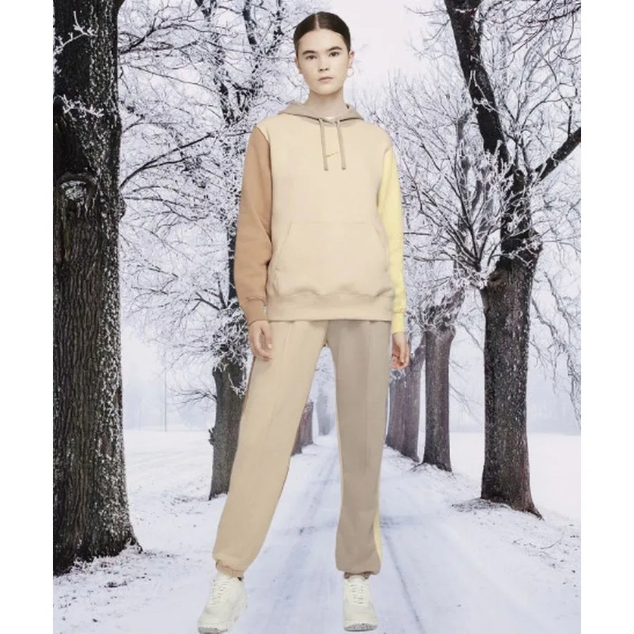 Женские спортивные штаны с цветовыми блоками Nike Sportswear Essential Color Block, Бежевый — фото 2