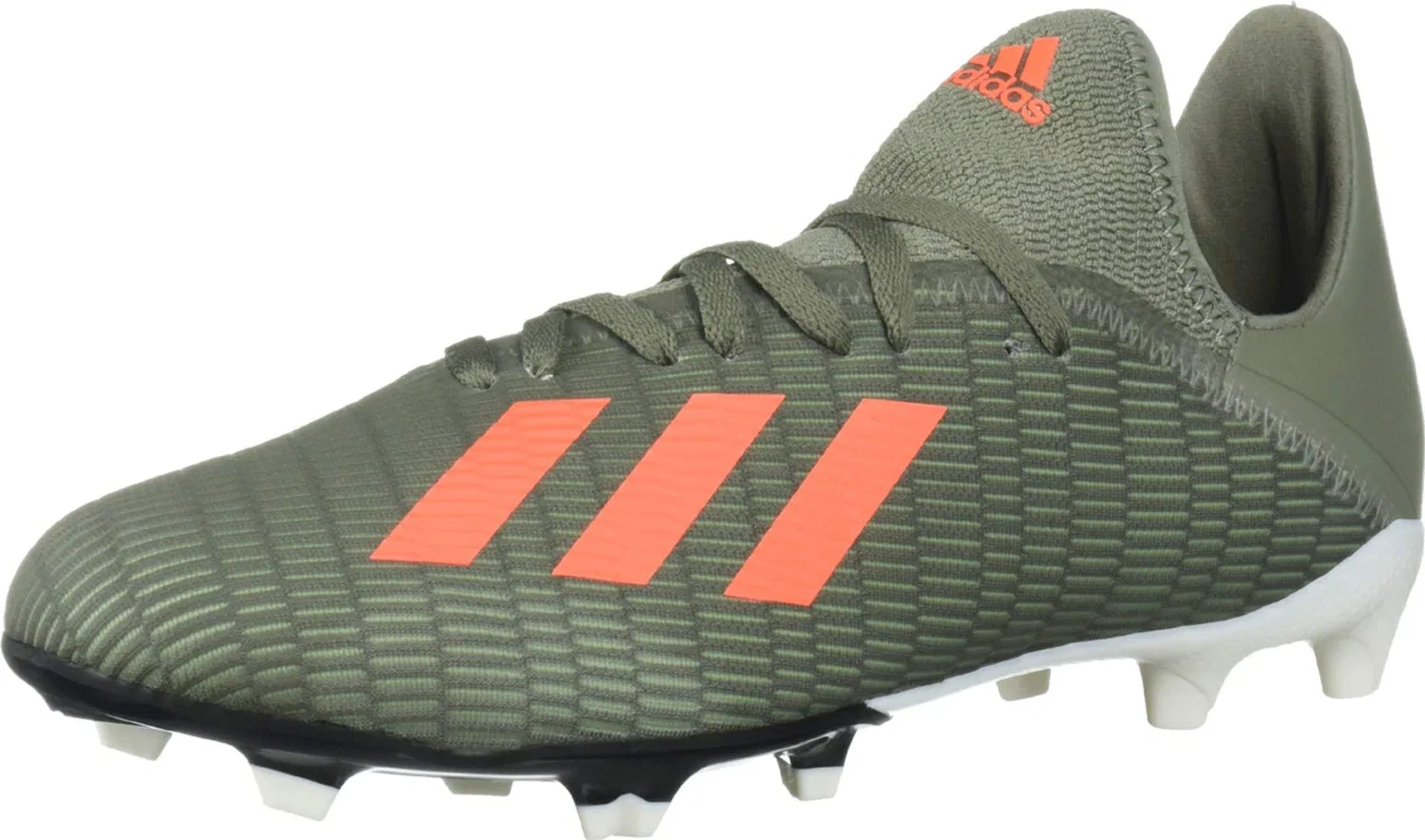 Детские бутсы для мальчиков без шнуровки X 19.3 Fg J Adidas, Legacy Green Solar Orange