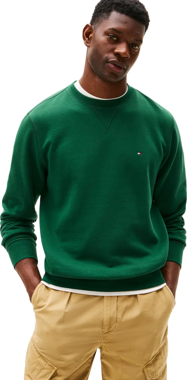 Мужской свитшот из флиса Ess Seasonal Fleece Crewneck Tommy Hilfiger, Ornamental Green