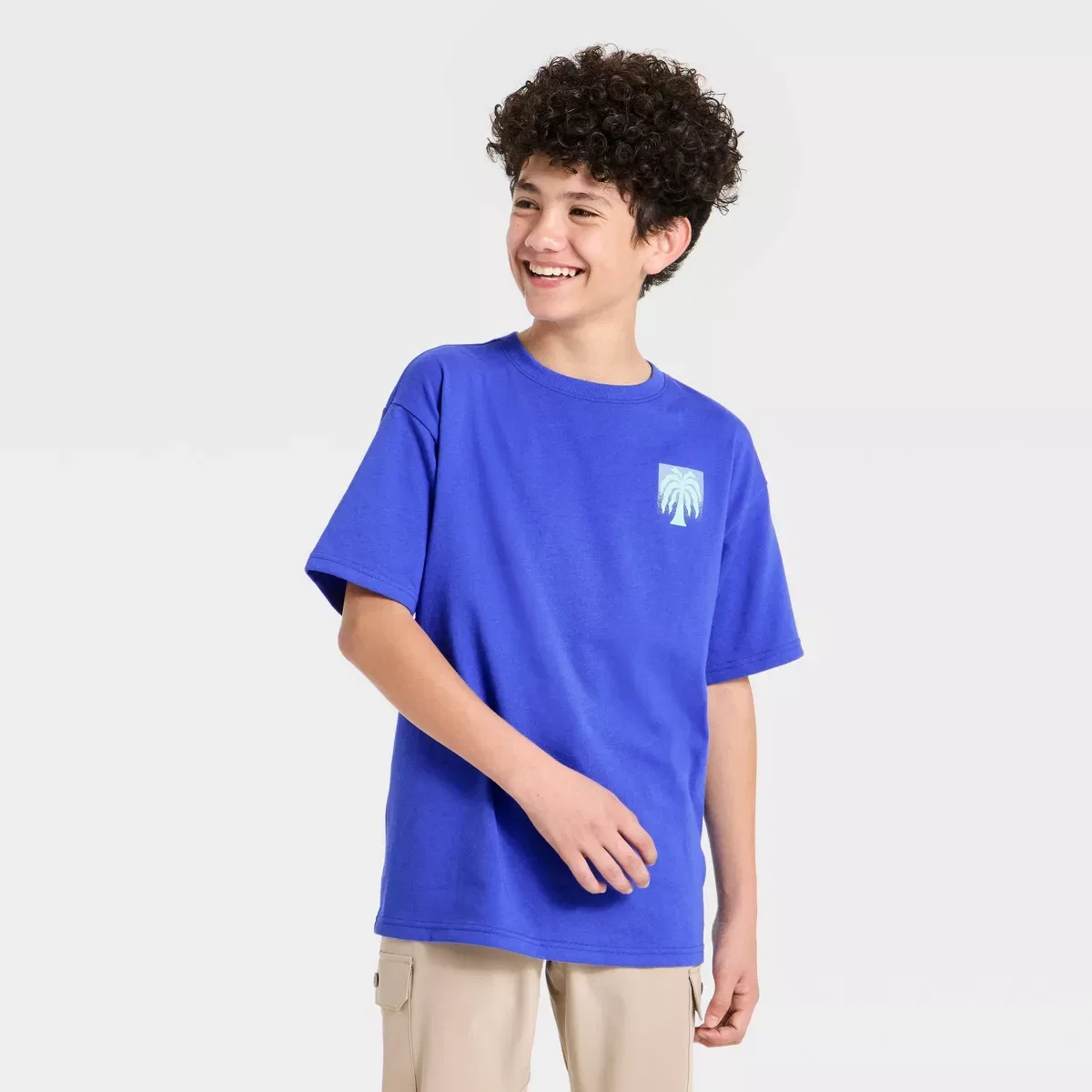 Детская футболка с коротким рукавом для мальчиков хлопковая KIDS PERFORMANCE, Royal Blue
