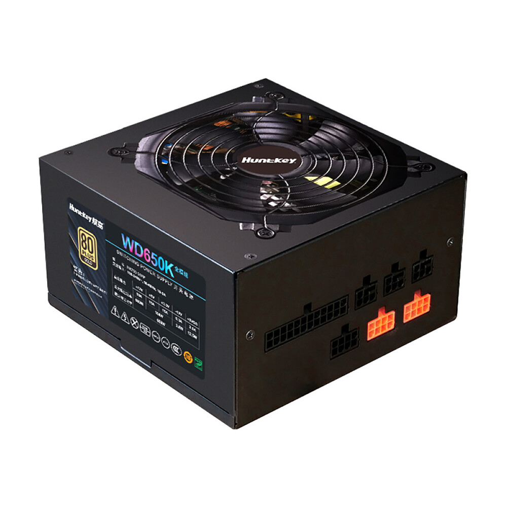

Блок питания Huntkey WD650K, 650 Вт, модульный, чёрный