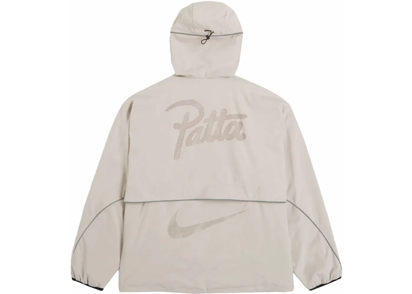 Мужская куртка с принтом Nike x Patta Running Team Full-Zip Jacket, Sandrift/Cream — фото 2