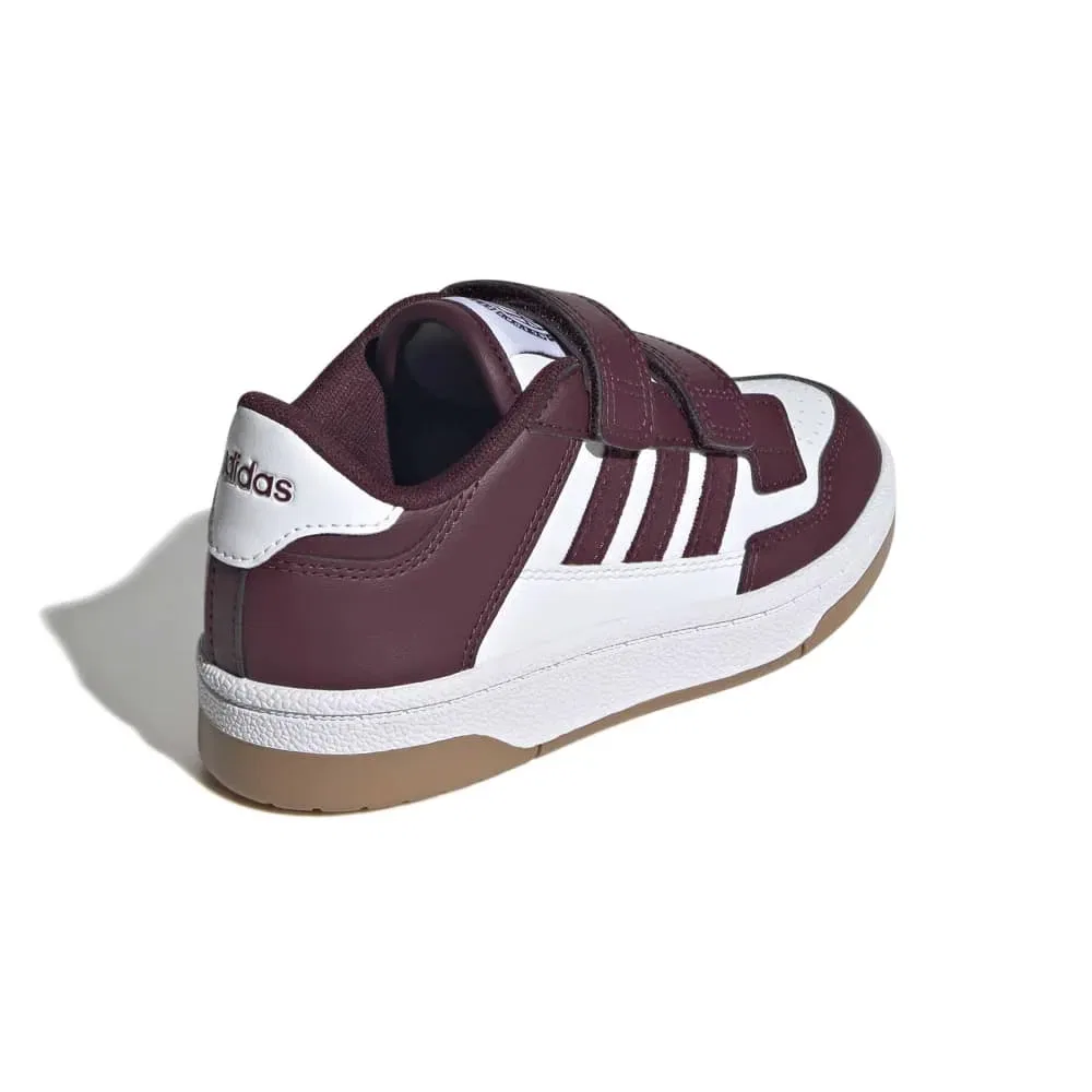 Детские кроссовки для девочек с принтом Adidas Rapid Court, White — фото 4