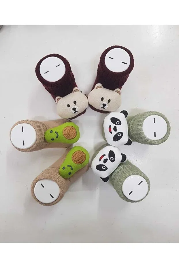 Детский комплект носков для новорожденных с животным принтом Baby By Bumbo, Green