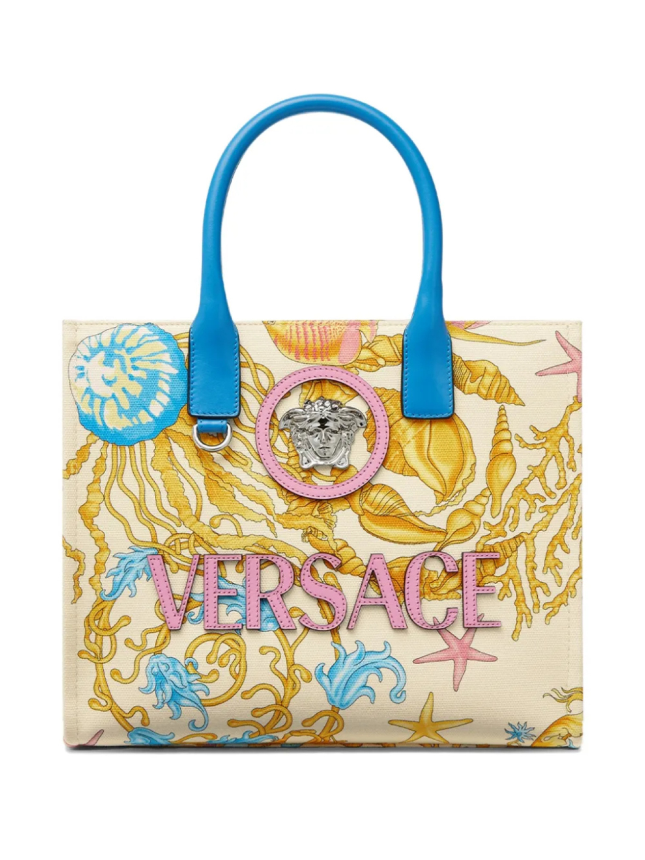 

Versace сумка-тоут Underwater Barocco, нейтральный