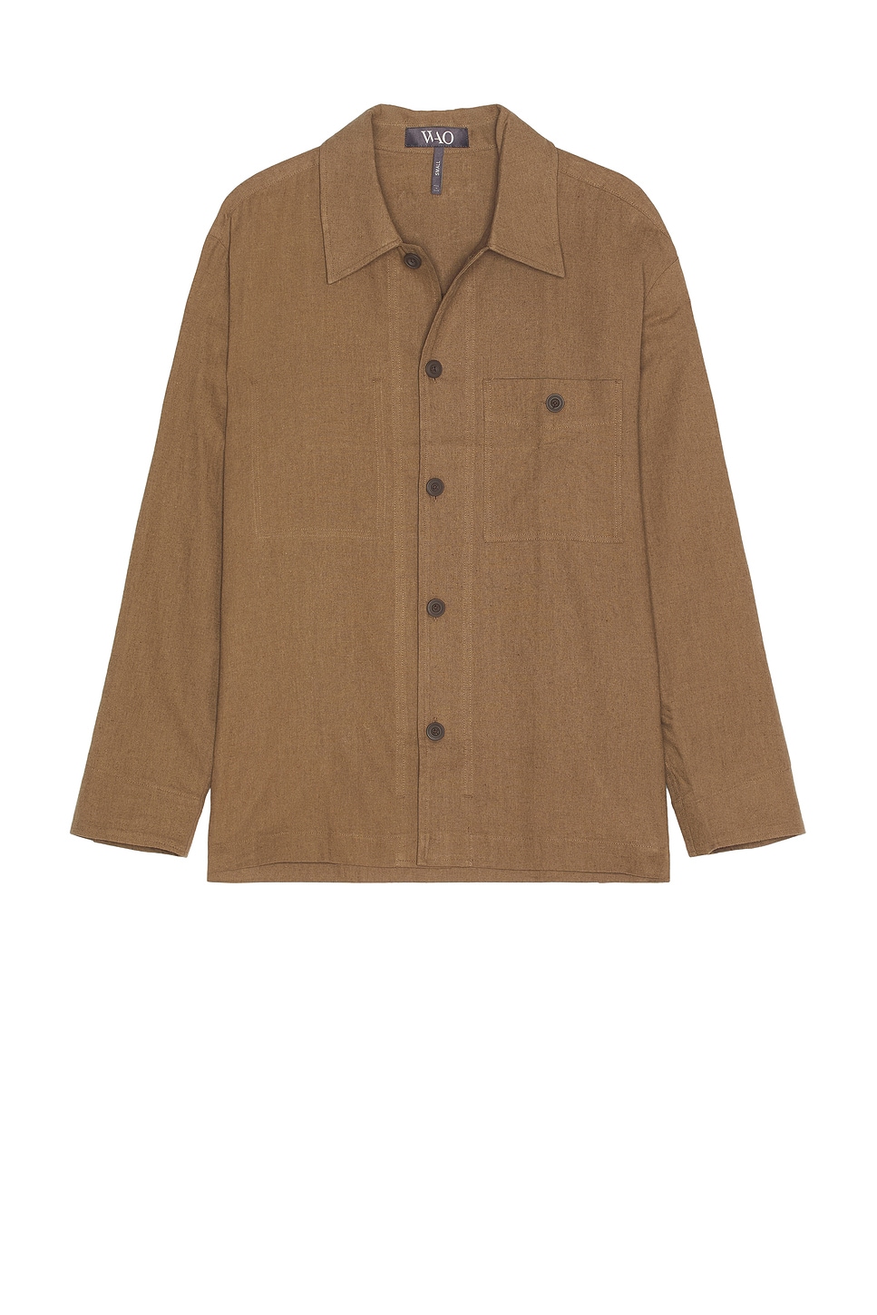 

Льняная рубашка-куртка Wao, brown