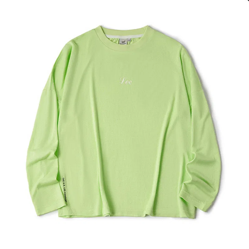 Детская футболка с принтом Lee Kids T Shirts Crew Neck Moderate Non Stretch, Green