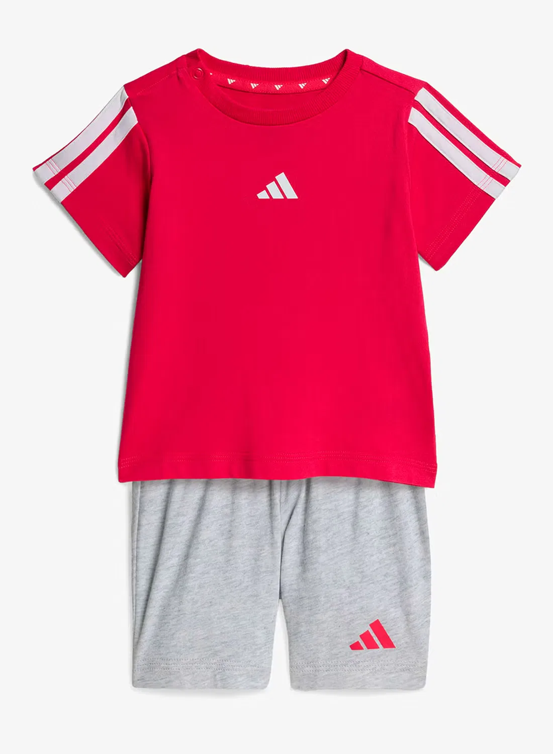Комплект футболки и шортов хлопковый Adidas, розовый