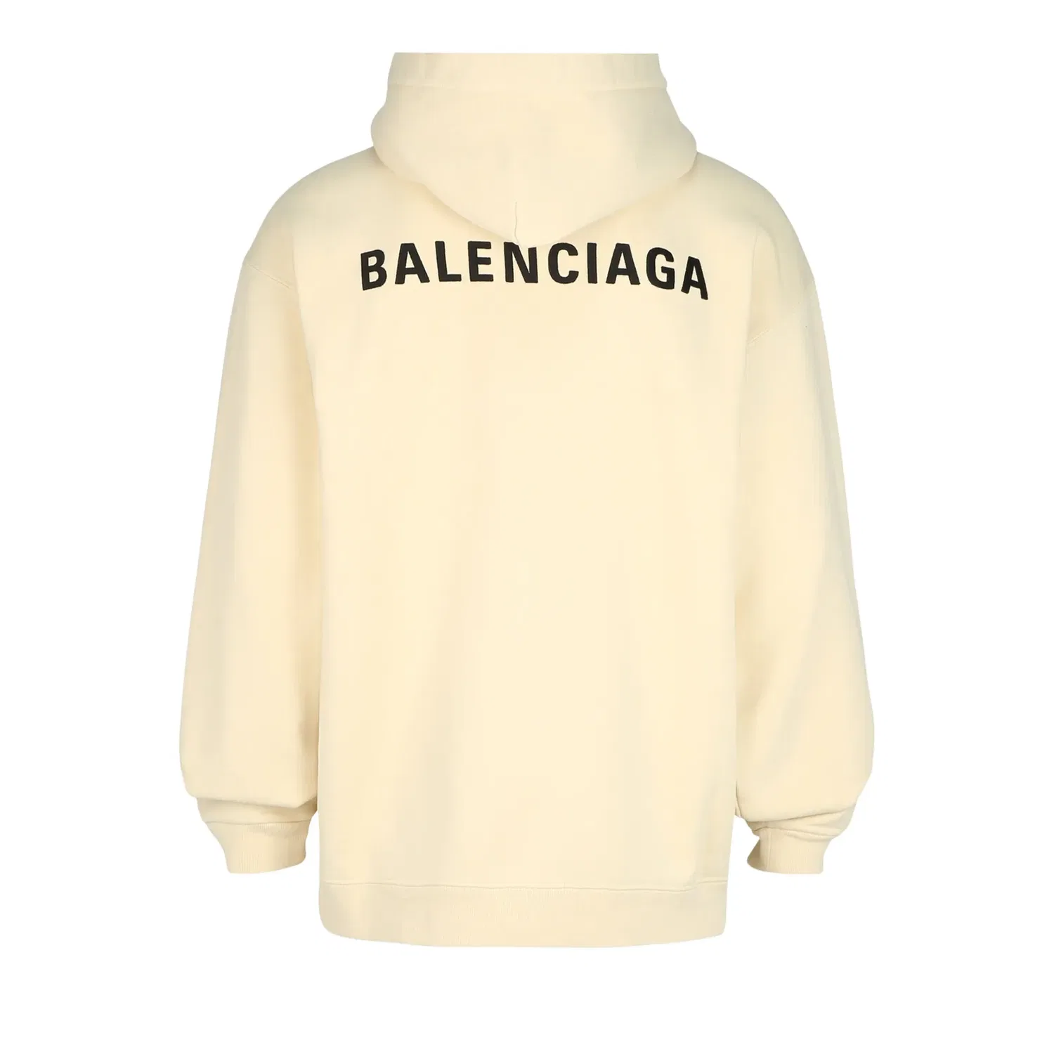 Худи Balenciaga с вышитым логотипом, кремовый — фото 2