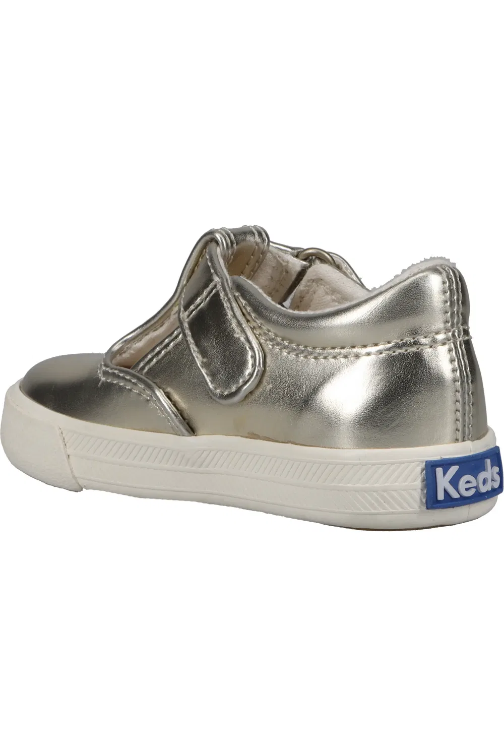 Детские туфли Мэри Джейн с регулируемой застежкой Daphne Keds, Metallic Smooth — фото 2